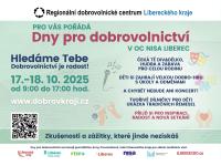 Dny pro dobrovolnictví 2025 v Liberci: inspirace, zábava i setkání s lidmi, kteří pomáhají.