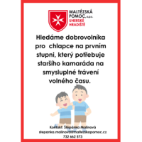 Chlapec hledá staršího kamaráda na společné trávení volného času v Uherském Hradišti