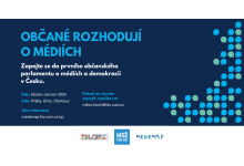 Občané rozhodují o médiích. První občanský parlament o médiích a demokracii v Česku hledá dobrovolníky