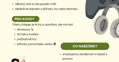 Staňte se dobrovolníkem pro mladého chlapce. 
