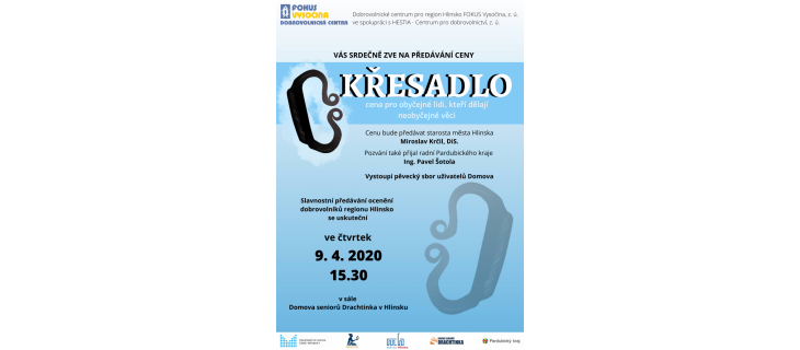 Křesadlo za rok 2019 pro region Hlinsko Křesadlo za rok 2019 pro region Hlinsko
