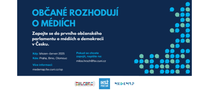 Občané rozhodují o médiích. První občanský parlament o médiích a demokracii v Česku hledá dobrovolníky