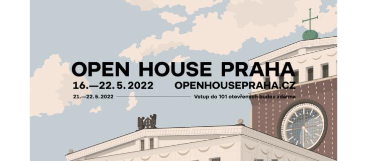 Festival Open House Praha začne 16. května 2022 a nabídne debaty, přednášky, procházky a další doprovodné akce. 