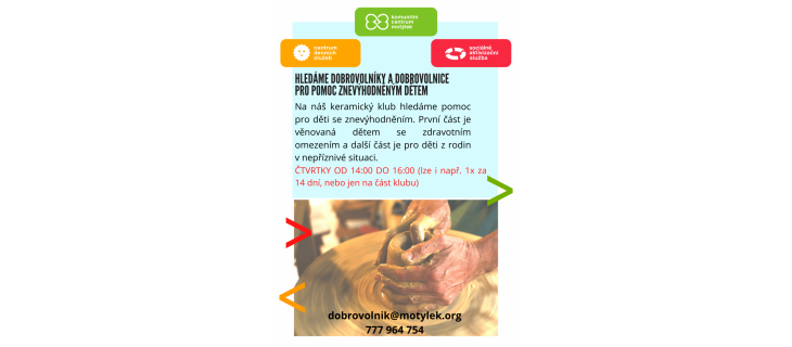 Keramický klub pro znevýhodněné děti Keramický klub pro znevýhodněné děti