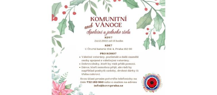 Komunitní Vánoce aneb SPOLU U JEDNOHO STOLU Komunitní Vánoce aneb SPOLU U JEDNOHO STOLU