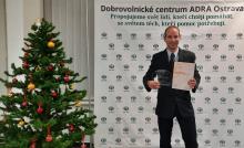 Ocenění „Dobrovolník roku 2021“ získal dobrovolník ADRA  Peter Chvojka 